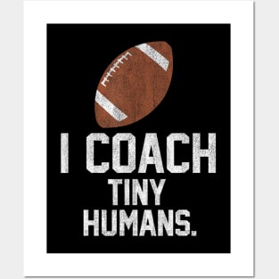 Football Coach Tiny Humans Sports Posters and Art